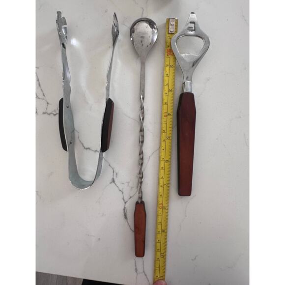 Vintage Retro 4 Piece Set of Barware by Glo Hill Canada - Picture 3 of 9